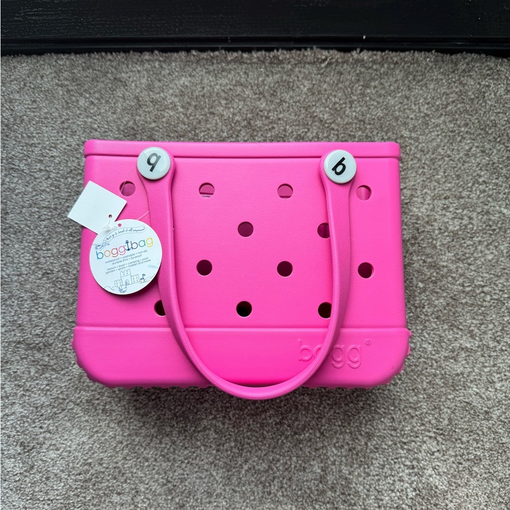 BOGG BAG Hot Pink Neoprene Tote with Perforated Design 11”x8.5”x4.5”